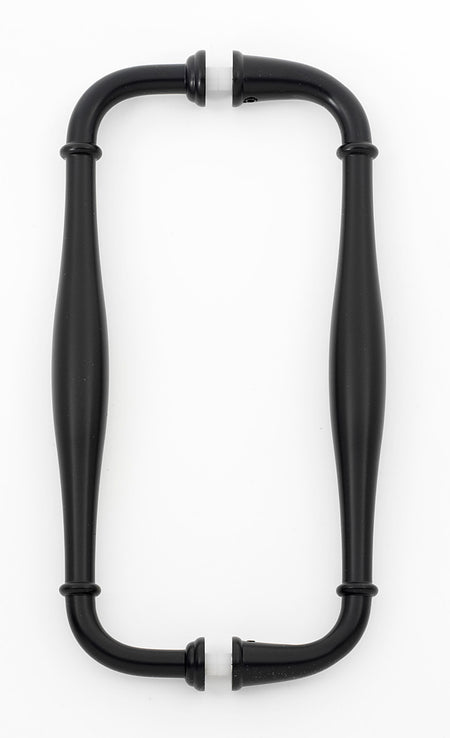 Alno G726-8-BRZ: 8" cc Charlie's Collection Back to Back Door Pulls - Bronze