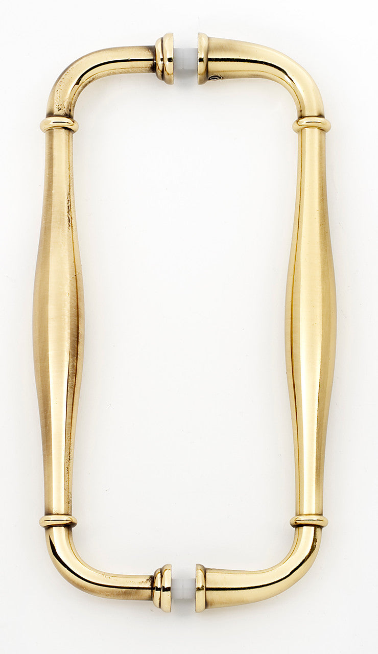 Alno G726-8-PA: 8" cc Charlie's Collection Back to Back Door Pulls - Polished Antique