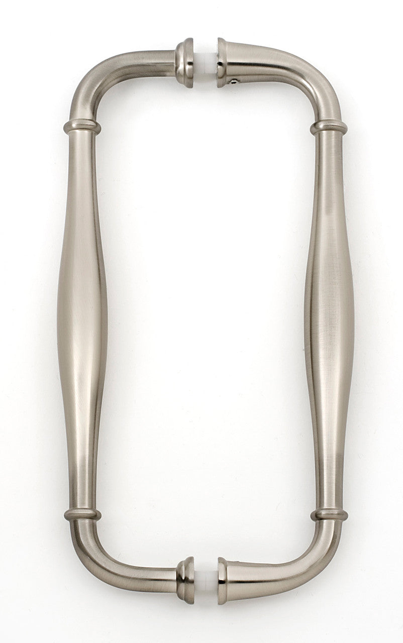 Alno G726-8-SN: 8" cc Charlie's Collection Back to Back Door Pulls - Satin Nickel