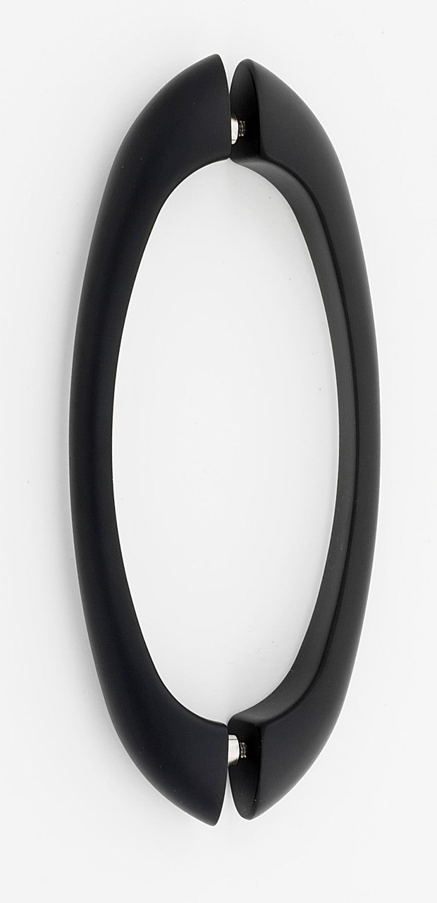 Alno G855-6-MB: 6" cc C855 Series Modern Back to Back Door Pulls - Matte Black