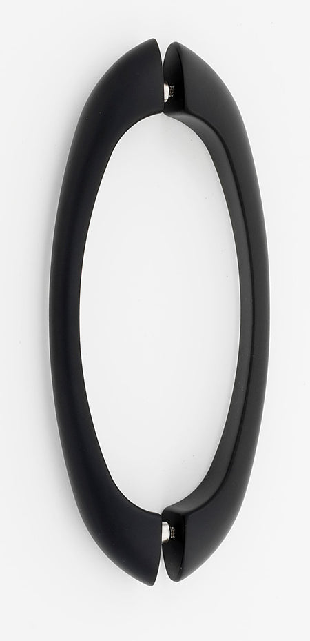 Alno G855-6-MB: 6" cc C855 Series Modern Back to Back Door Pulls - Matte Black