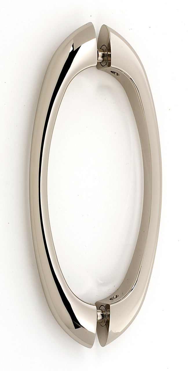 Alno G855-6-PN: 6" cc C855 Series Modern Back to Back Door Pulls - Polished Nickel