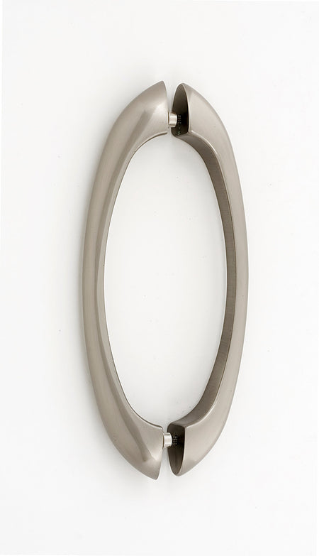 Alno G855-6-SN: 6" cc C855 Series Modern Back to Back Door Pulls - Satin Nickel