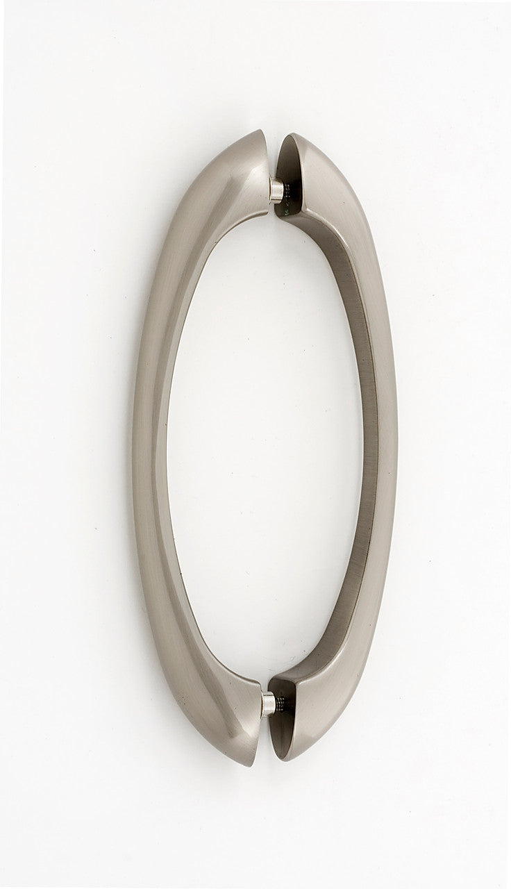 Alno G855-6-SN: 6" cc C855 Series Modern Back to Back Door Pulls - Satin Nickel