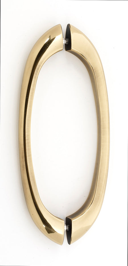 Alno G855-8-PA: 8" cc C855 Series Modern Back to Back Door Pulls - Polished Antique