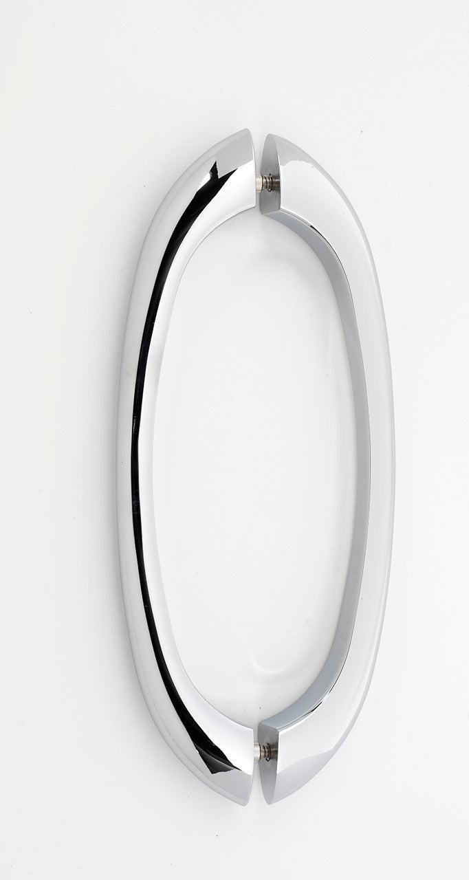 Alno G855-8-PC: 8" cc C855 Series Modern Back to Back Door Pulls - Polished Chrome