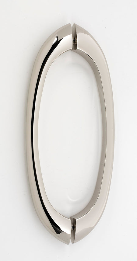 Alno G855-8-PN: 8" cc C855 Series Modern Back to Back Door Pulls - Polished Nickel