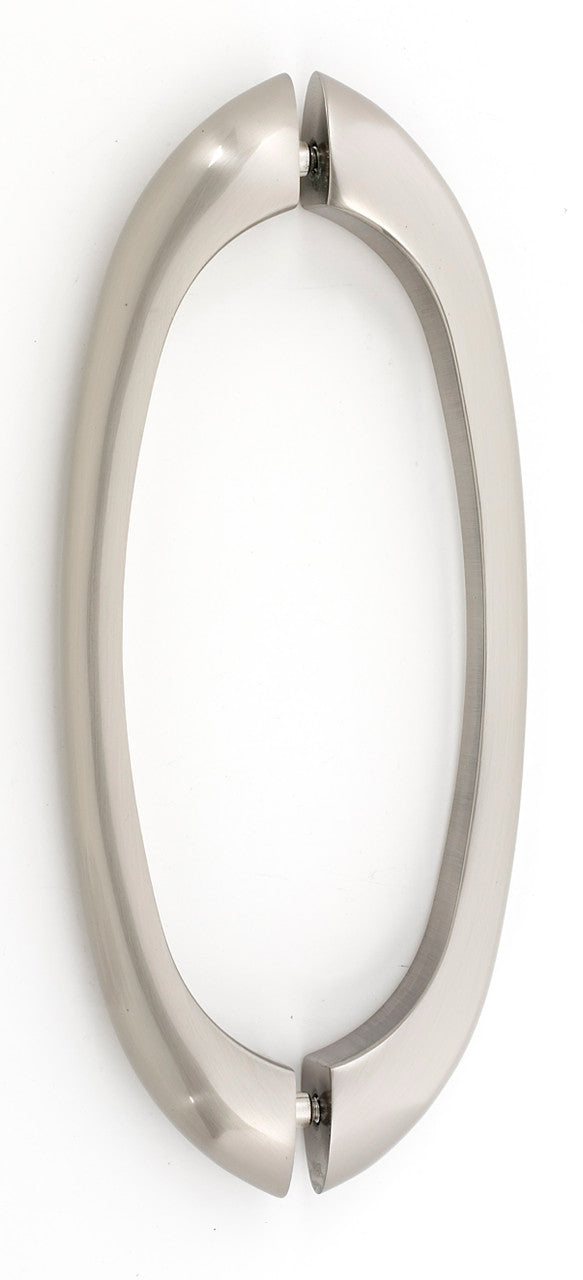 Alno G855-8-SN: 8" cc C855 Series Modern Back to Back Door Pulls - Satin Nickel