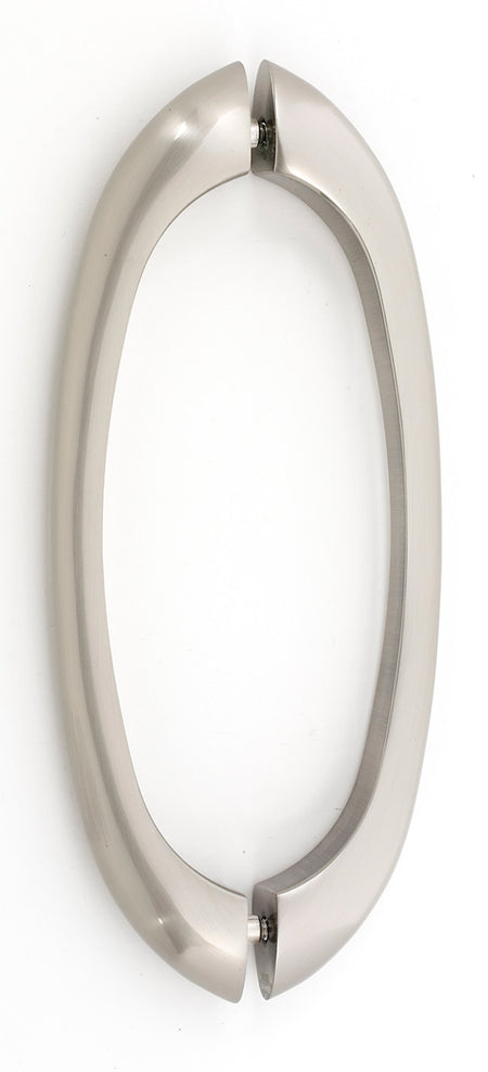 Alno G855-8-SN: 8" cc C855 Series Modern Back to Back Door Pulls - Satin Nickel