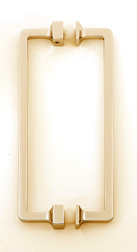 Alno G950-6-PB: 6" cc Millennium Back to Back Door Pull - Polished Brass