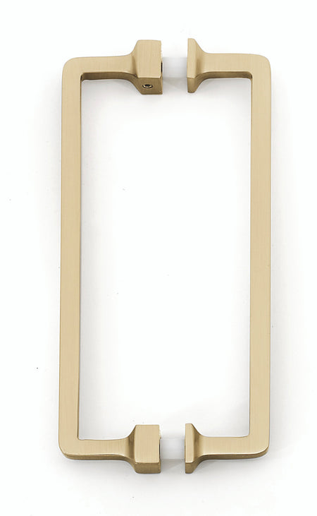 Alno G950-6-SB: 6" cc Millennium Back to Back Door Pull - Satin Brass