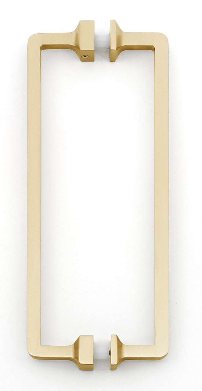 Alno G950-8-SB: 8" cc Millennium Back to Back Door Pull - Satin Brass