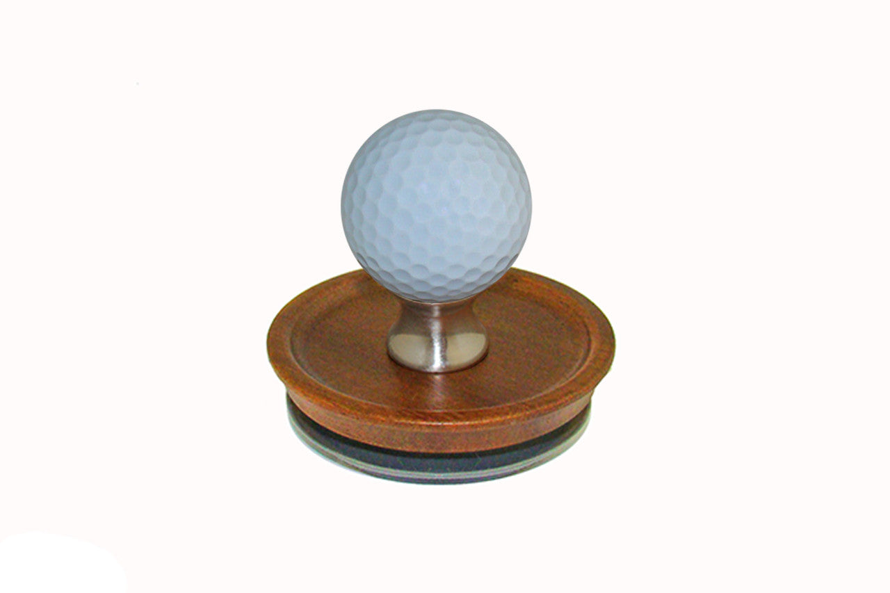 Gemstone GB-L-15: Acacia Wooden Lid with Golf Ball