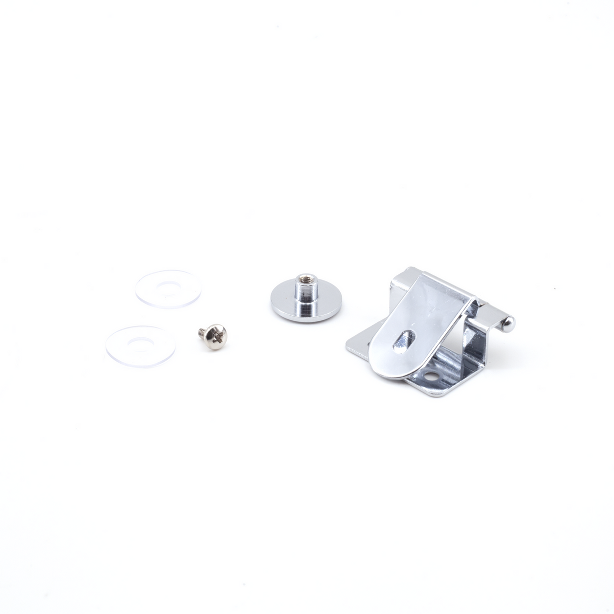 Sugatsune GH-34/8/CR-P: Half Overlay Glass Door Hinge - Polished  Chrome