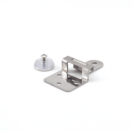 Sugatsune GH-34/8/S-P: Half Overlay Glass Door Hinge - Stainless Steel