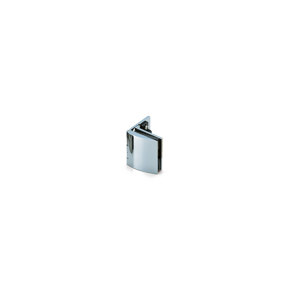 Sugatsune GH-450/CR: Inset Glass Door Hinge w/Catch - Polished  Chrome