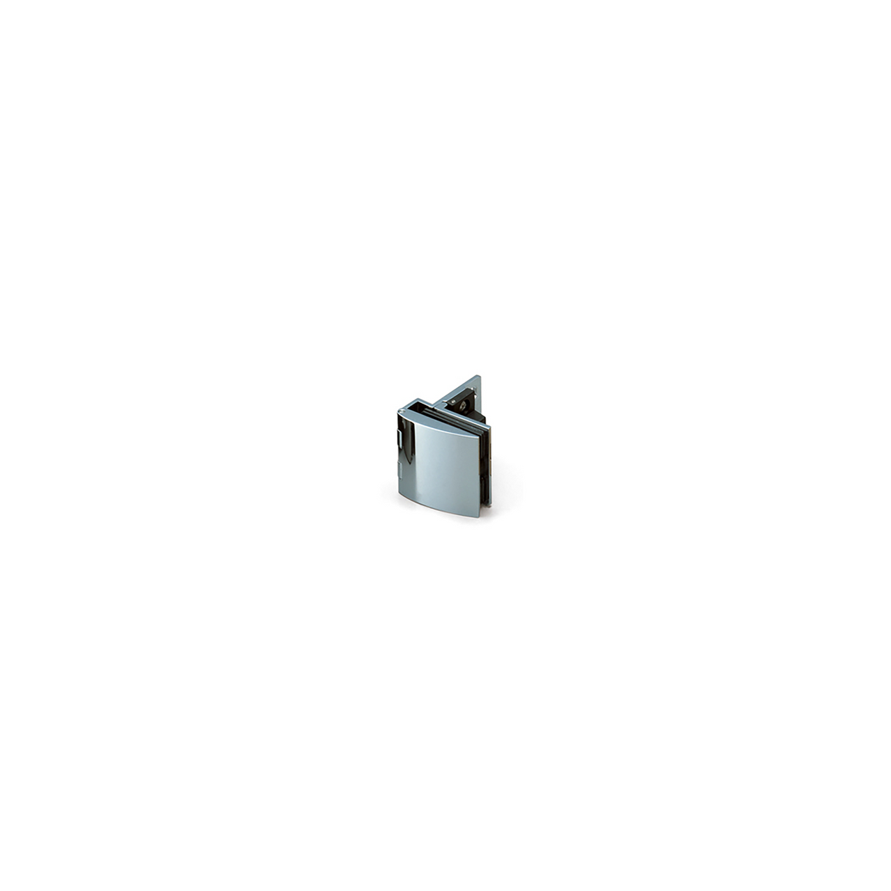 Sugatsune GH-456C/CR: 45mm Overlay Glass Door Hinge w/Catch - Polished Chrome