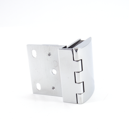 Sugatsune GH-456N/CR: 45mm Overlay Glass Door Hinge w/o Catch - Polished Chrome