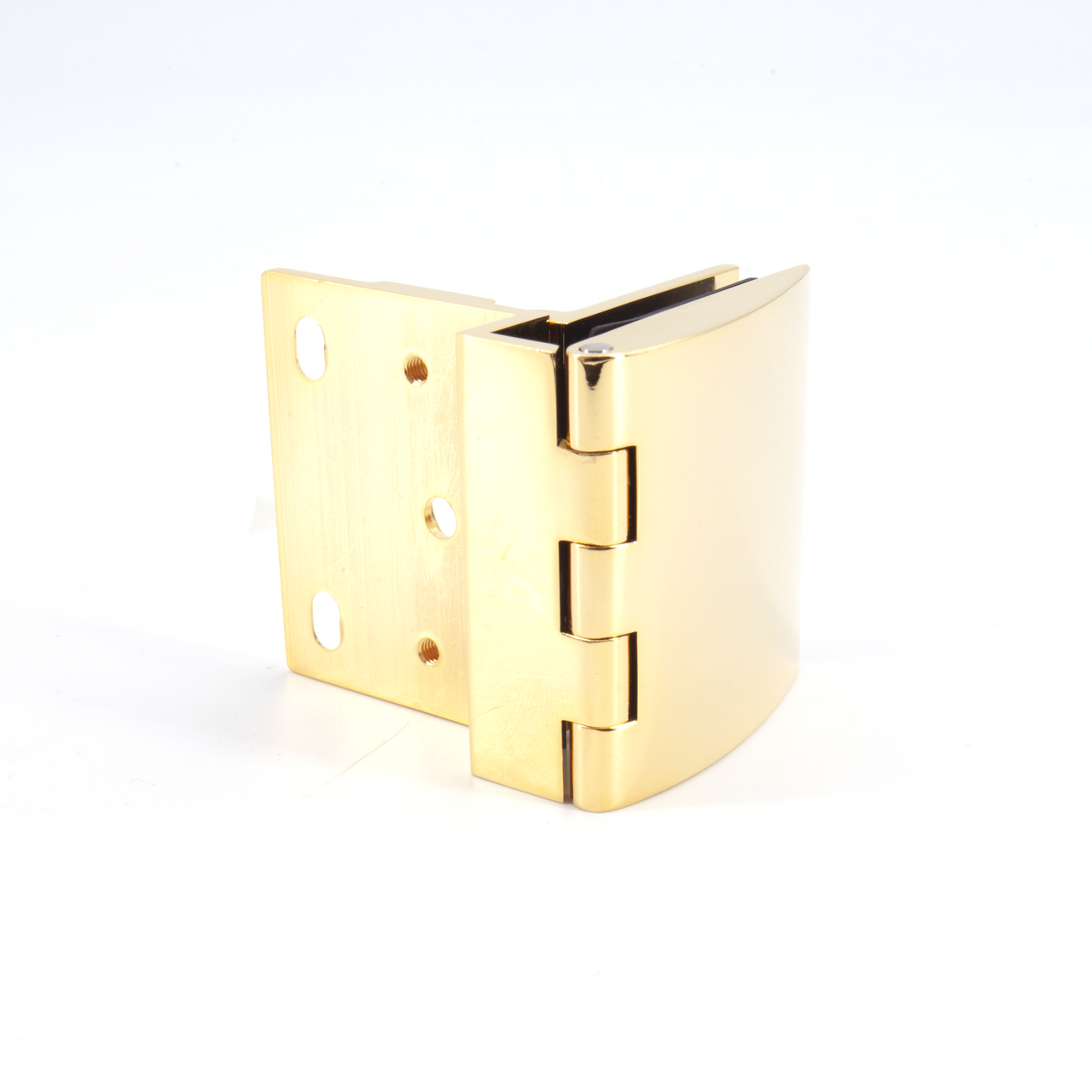 Sugatsune GH-456N/GA: 45mm Overlay Glass Door Hinge w/o Catch - Gold