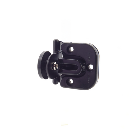 Sugatsune GHC-34/8/BLK: Half Overlay Glass Door Hinge - Black