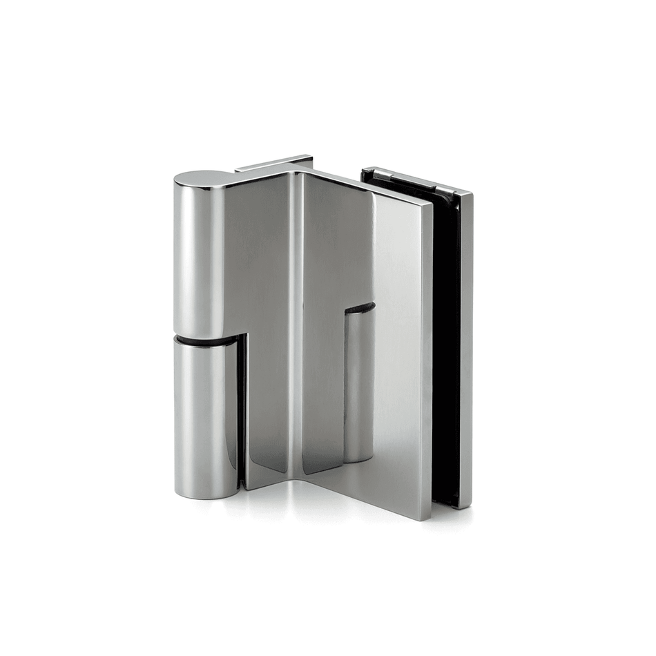 Sugatsune GH-G02SH-SM-L: Glass Door Gravity Hinge (left) - Mirror Stainless Steel