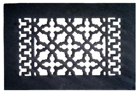 Acorn GL3BG: 12" x 7-1/2" Cast Iron Floor Register and Louvres - Black