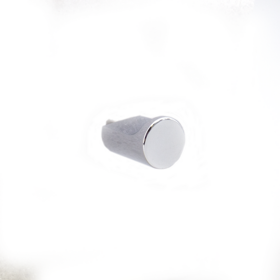 Sugatsune GLA-12/CR: 1/2" Cylinder Cabinet Knob - Polished Polished Chrome