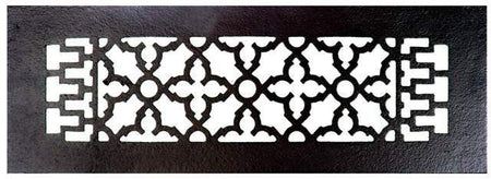 Acorn GR8BG: 16" x 5-1/2" Cast Iron Decorative Grille - Black
