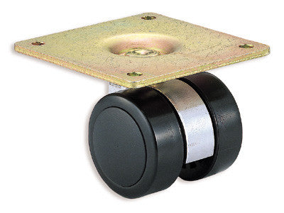 Sugatsune GX-W50GP: 65mm Swivel Twin Wheel Caster (plate mount)