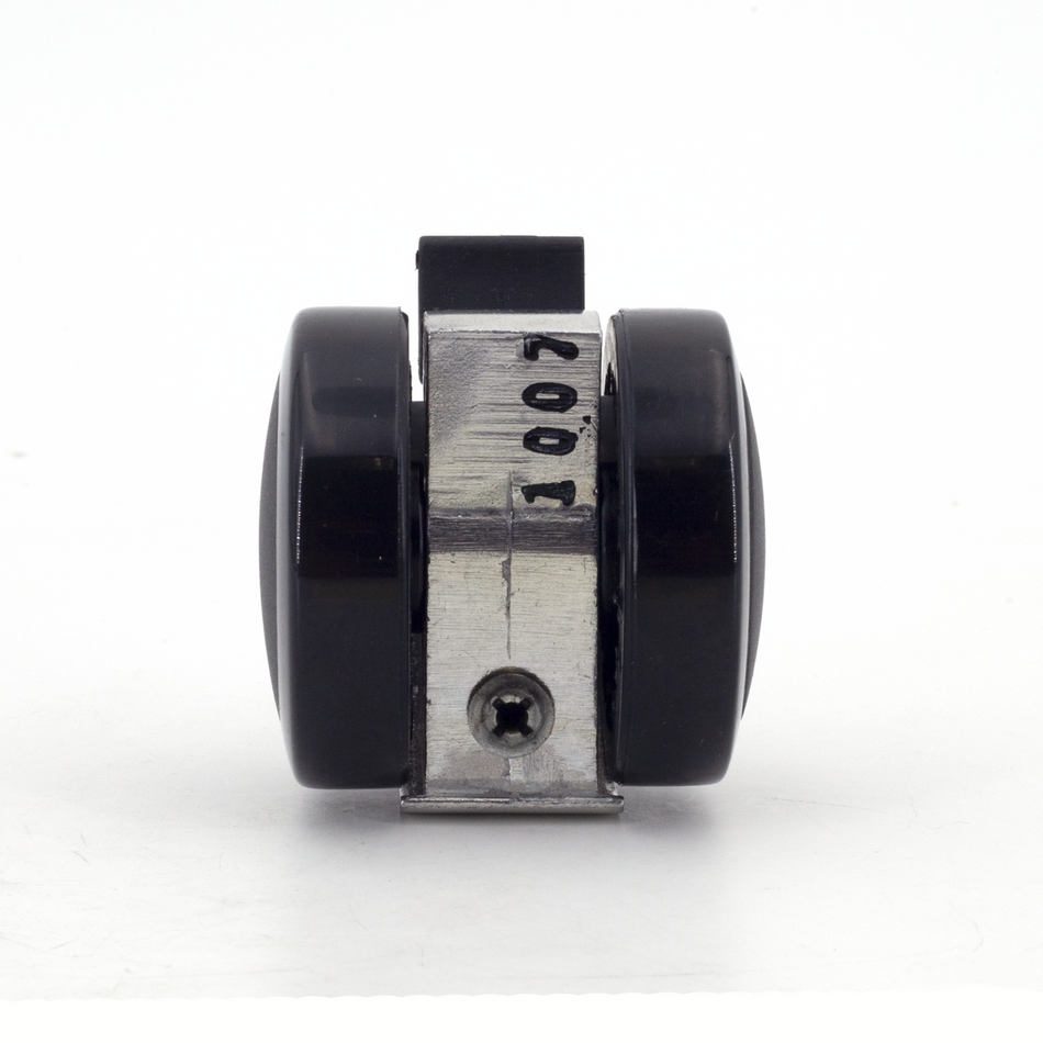 Sugatsune GX-50-N12S: Bolt Mount Double Wheel Caster with Brake - 220 lb. Load Capacity