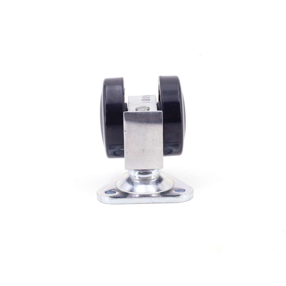 Sugatsune GX-50-P: Plate Mount Double Wheel Caster w/o Brake - 220 lb. Load Capacity
