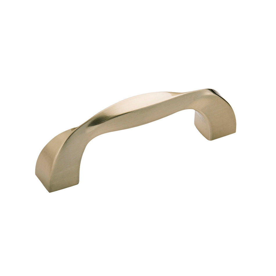Hickory H076015-EGN: 3" cc Twist Cabinet Pull - Elusive Golden Nickel