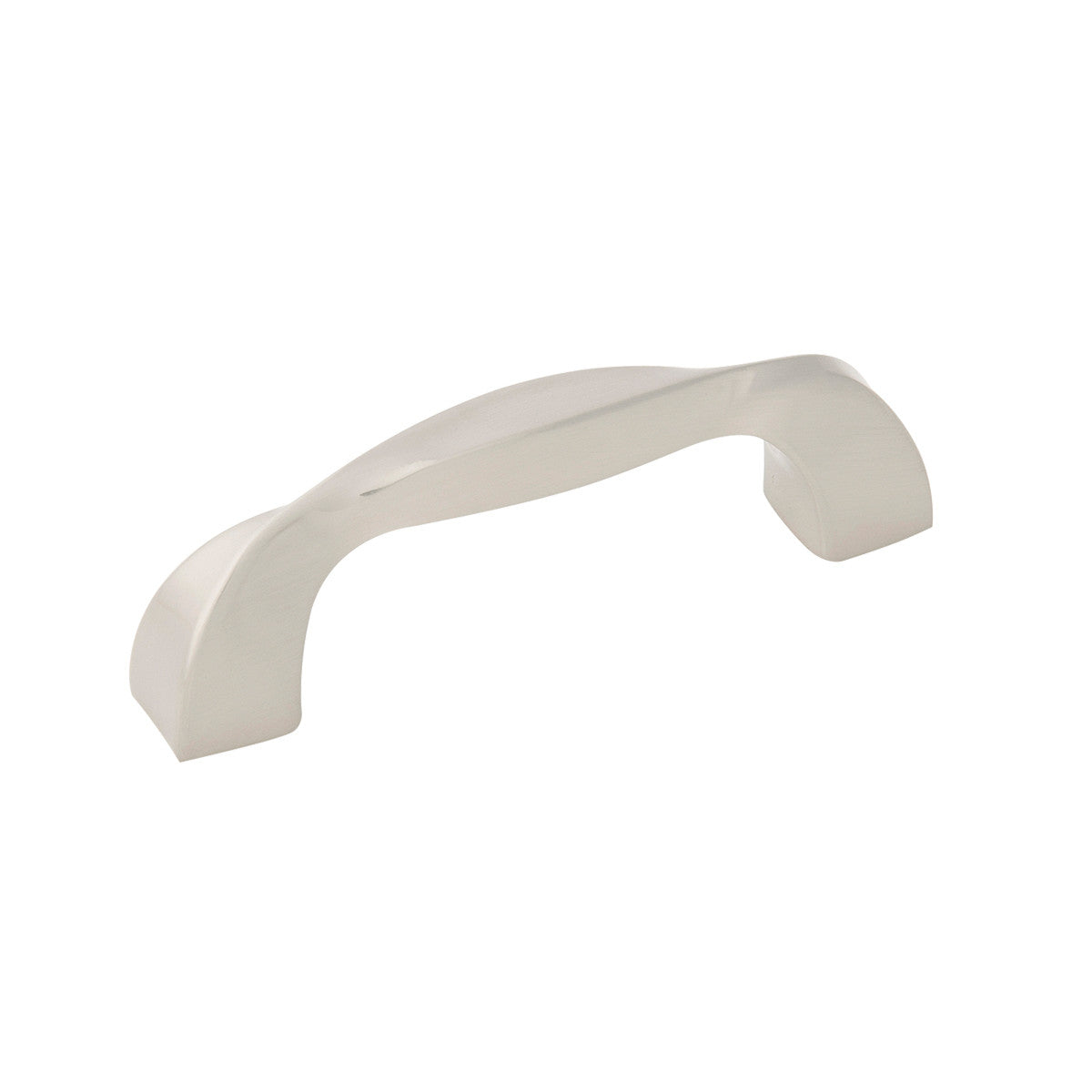 Hickory H076015-SN: 3" cc Twist Cabinet Pull - Satin Nickel
