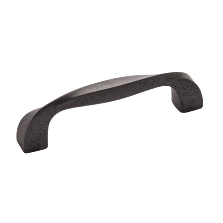 Hickory H076016-BI: 96mm cc Twist Cabinet Pull - Black Iron