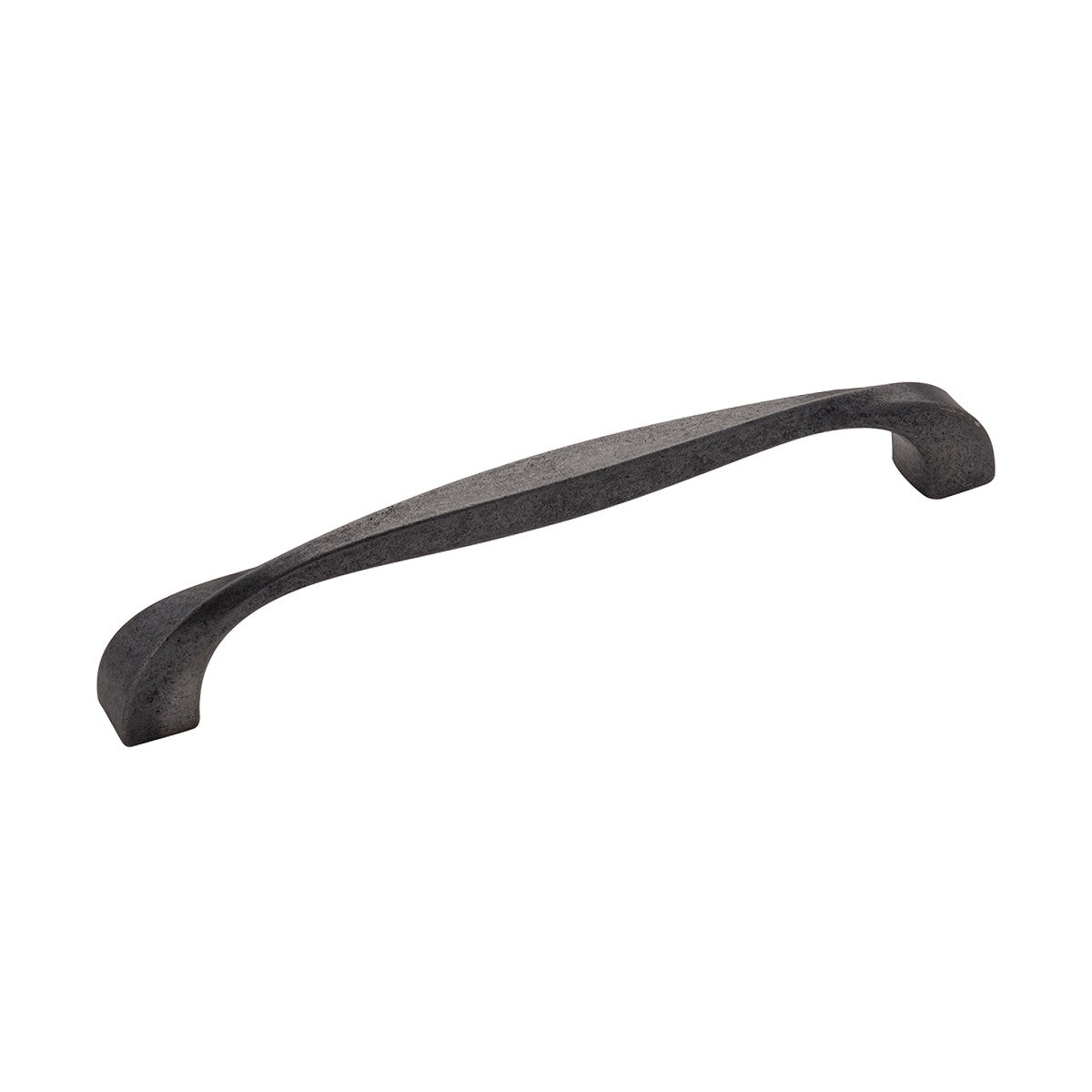 Hickory H076018-BI: 160mm cc Twist Cabinet Pull - Black Iron