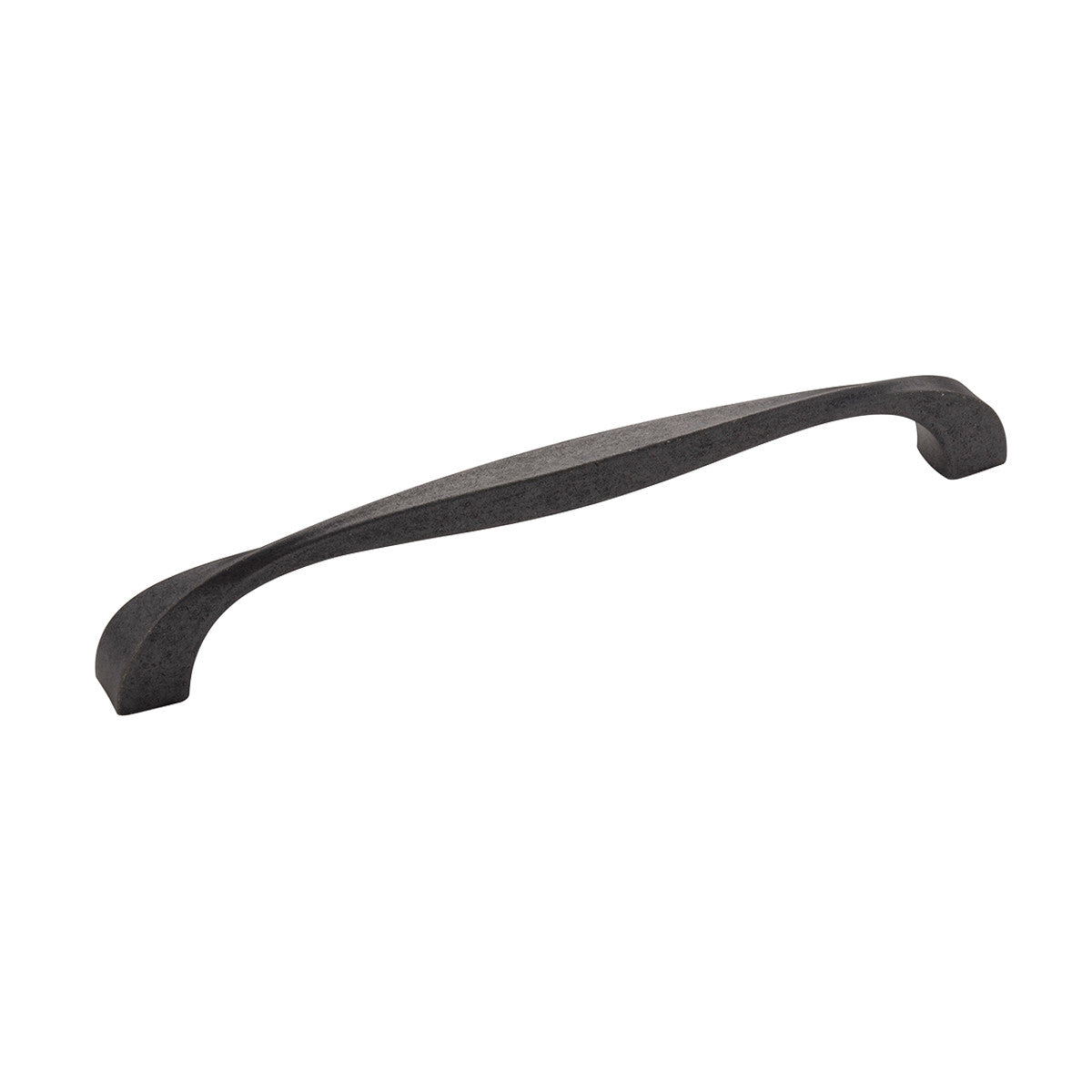 Hickory H076019-BI: 192mm cc Twist Cabinet Pull - Black Iron