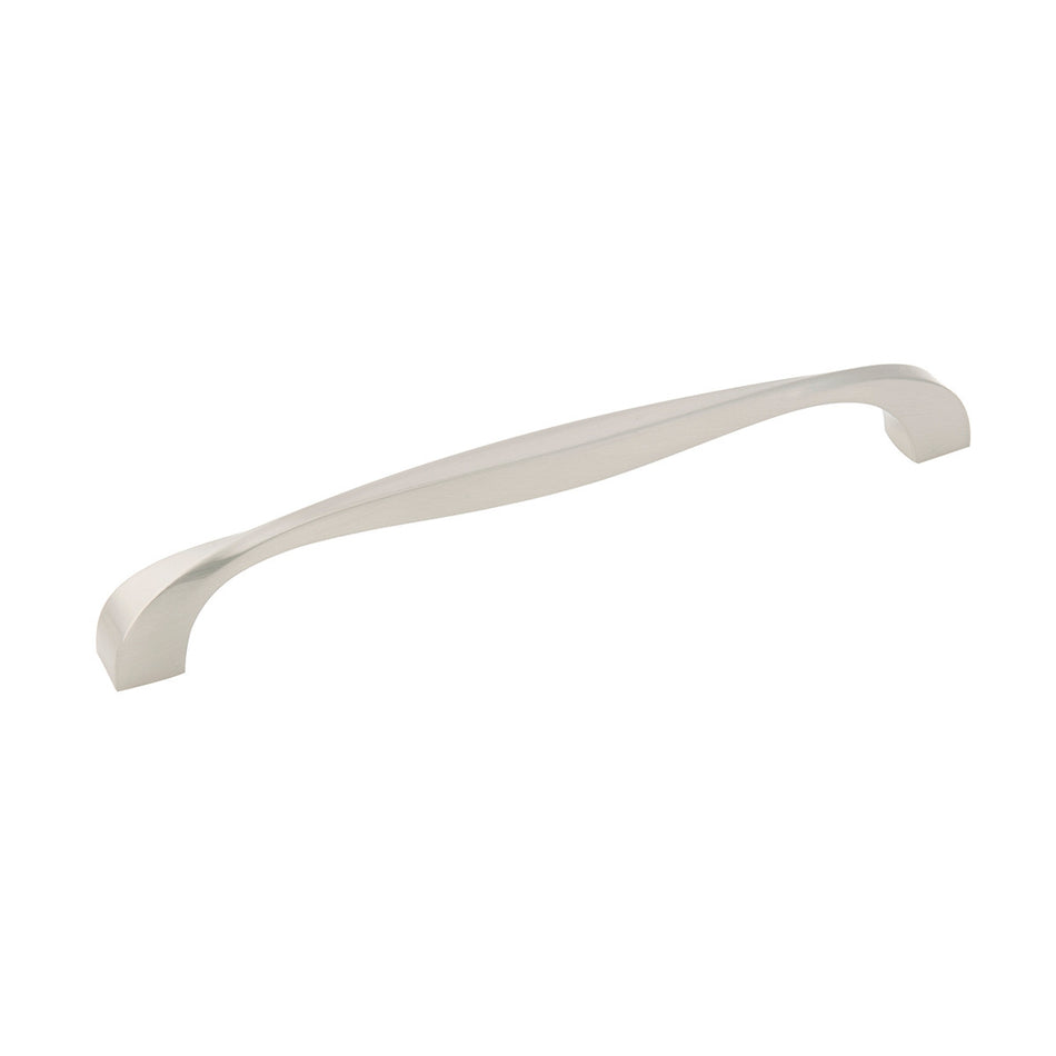 Hickory H076019-SN: 192mm cc Twist Cabinet Pull - Satin Nickel