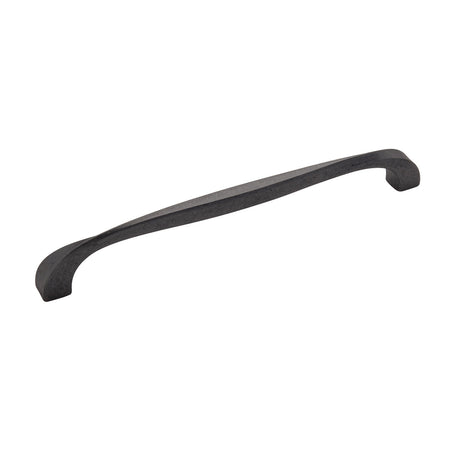 Hickory H076020-BI: 224mm cc Twist Cabinet Pull - Black Iron