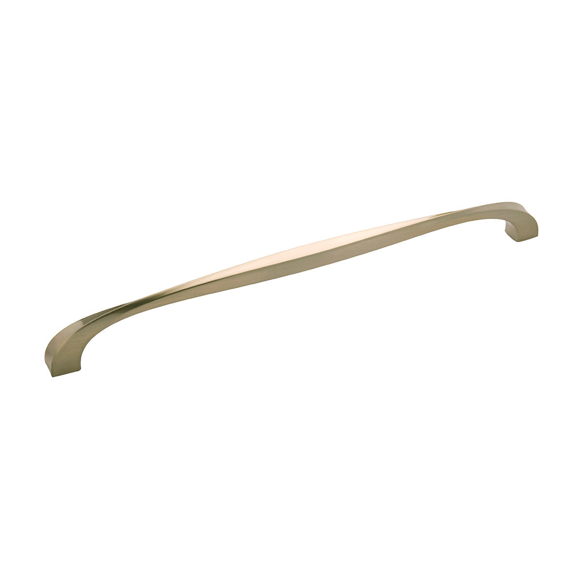 Hickory H076021-EGN: 12" cc Twist Cabinet Pull - Elusive Golden Nickel