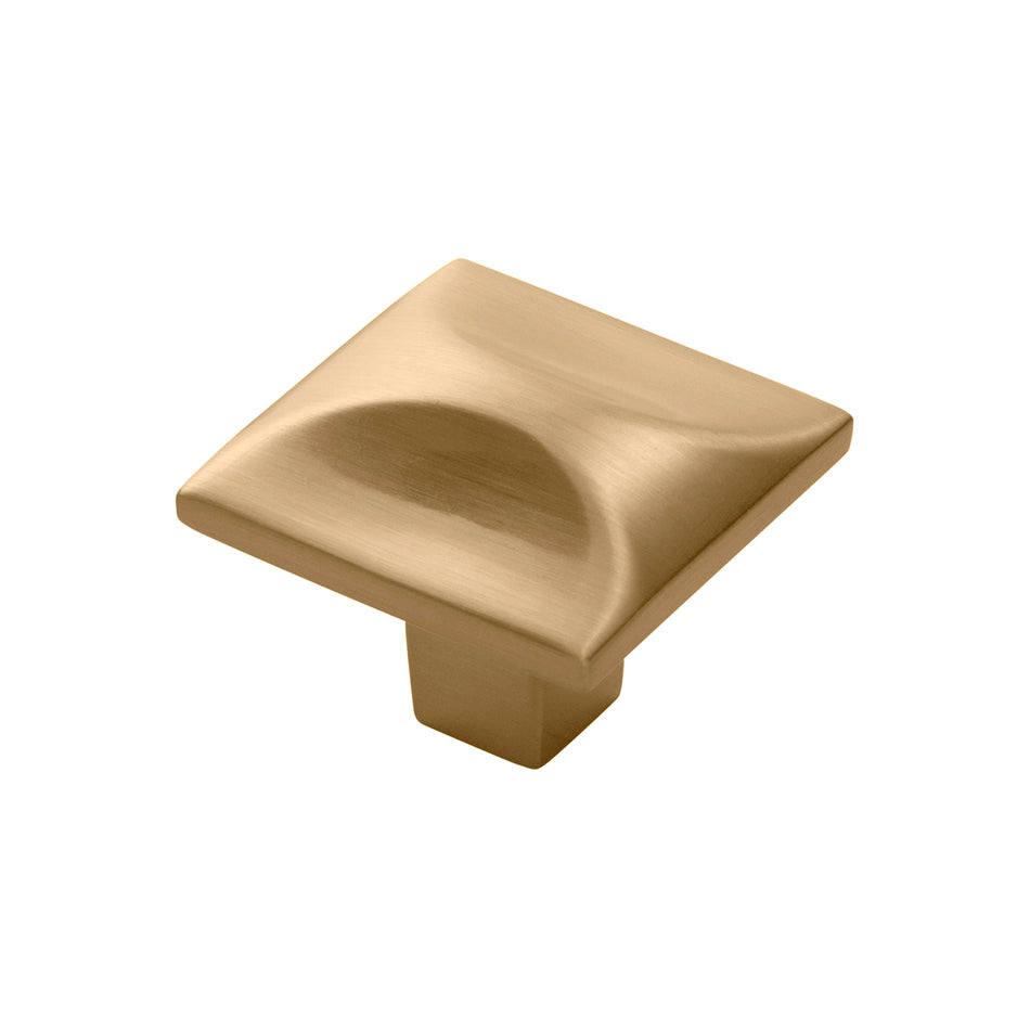 Hickory H076127-CBZ: 1-1/4" Crest Square Cabinet Knob - Champagne Bronze