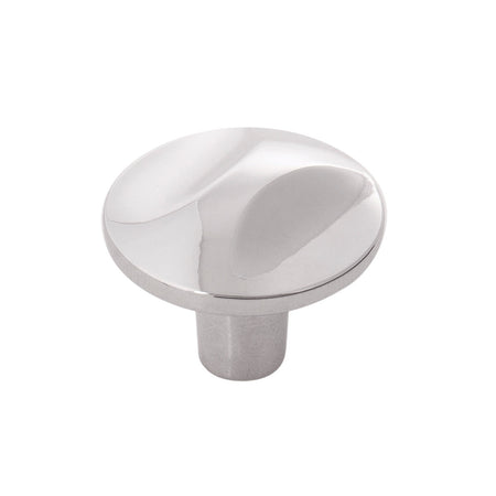 Hickory H076128-CH: 1-1/4" Crest Cabinet Knob - Polished Chrome
