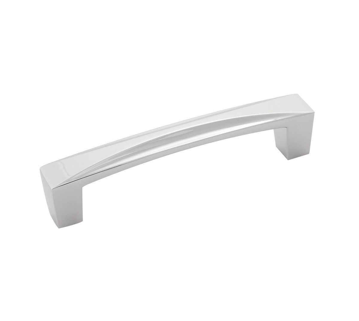 Hickory H076130-CH: 96mm cc Crest Cabinet Pull - Polished Chrome