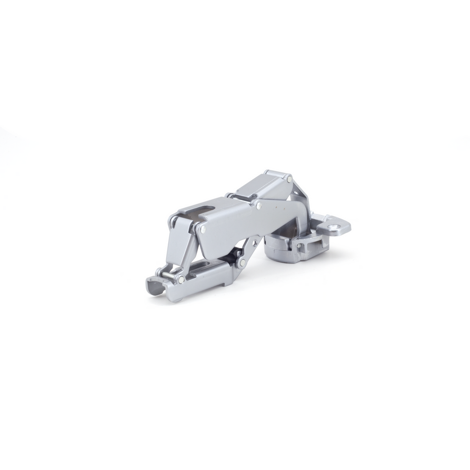 Sugatsune H160-34/23: 23mm Overlay Concealed Hinge (free-swinging) - Satin Chrome