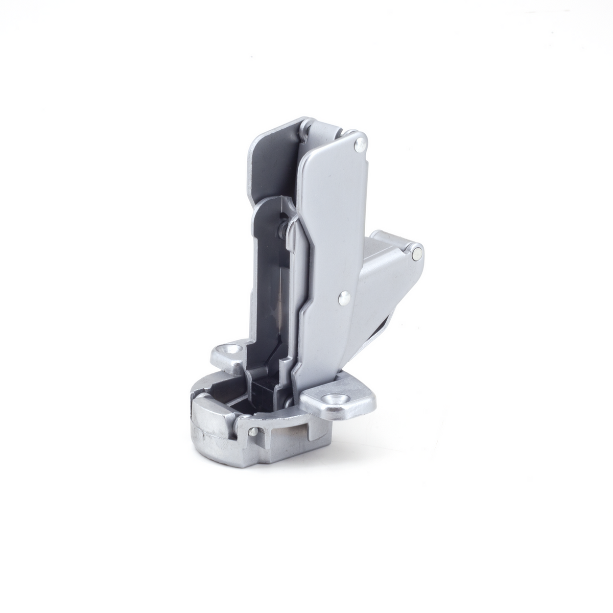 Sugatsune H160-34-28: 28mm Overlay Concealed Hinge (free-swinging) - Satin Chrome