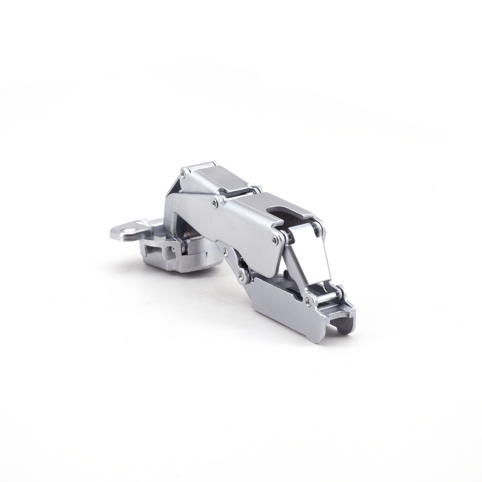 Sugatsune H160-C34/18: 18mm Overlay Concealed Hinge (self-closing) - Satin Chrome