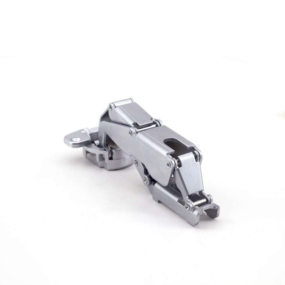 Sugatsune H160-C34/23: 23mm Overlay Concealed Hinge (self-closing) - Satin Chrome