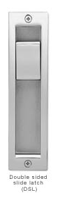 Sugatsune HC-3051-DSL-NI: Sliding Door Latch w/Double-Sided Slide Latch - Satin Stainless Steel