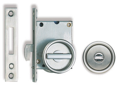 Sugatsune HC-30: Thumb Turn Sliding Door Latch Mechanism - Satin Stainless Steel