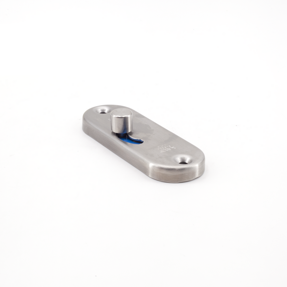 Sugatsune HC-85-S: Slide Knob Sliding Door Latch w/Indicator - Satin Stainless Steel