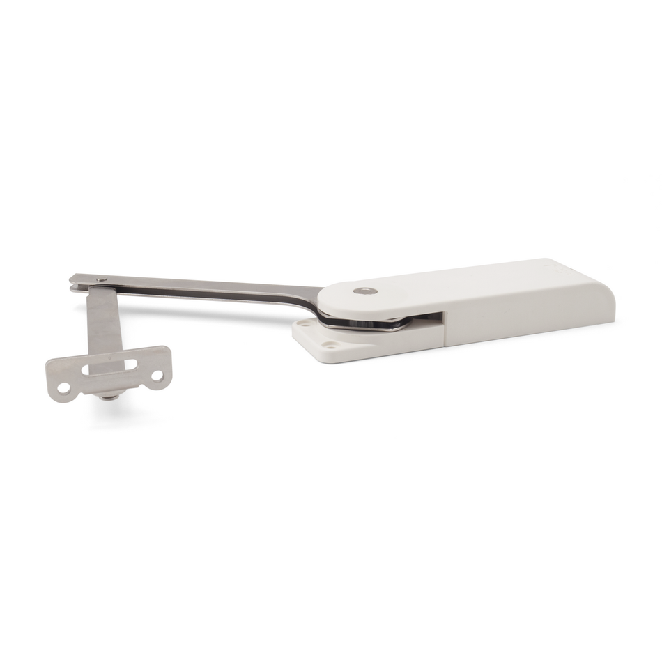 Sugatsune HDS-10S-HL/WHT: Heavy Duty Self Close Lid Stay (left)- White